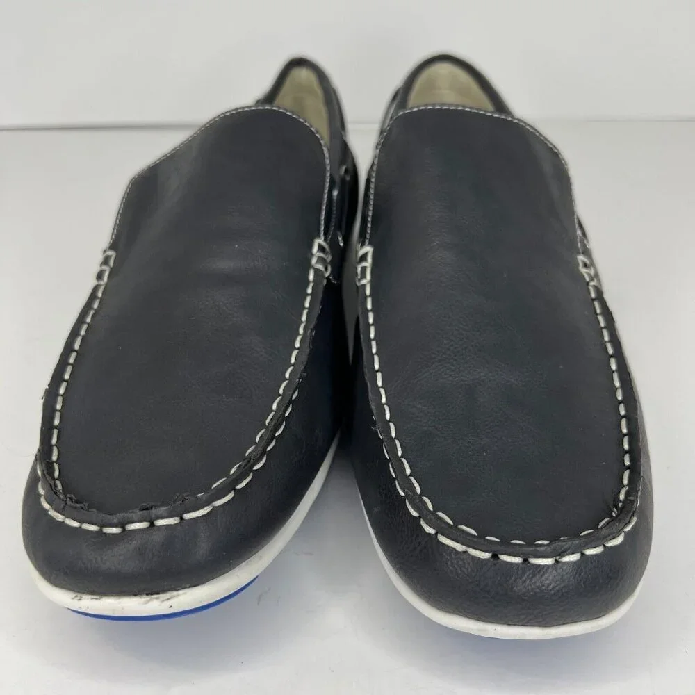 Gbx Mens 134893 Ludlam Black Fabric Moc Toe Slip On Size 13M Loafers